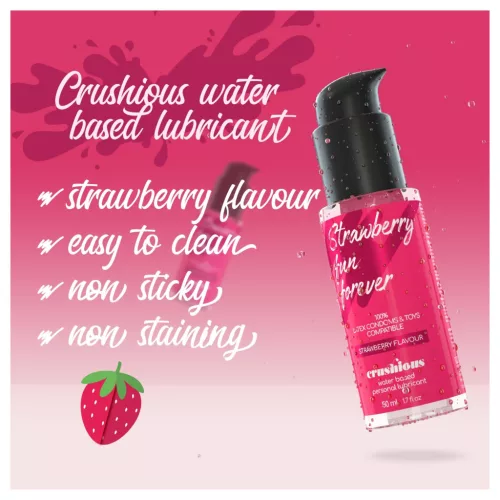 Crushious - vízbázisú síkosító, eper (50ml)