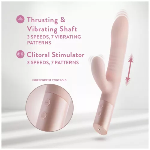 Blush Fraya - csiklókaros lökő vibrátor (pink)