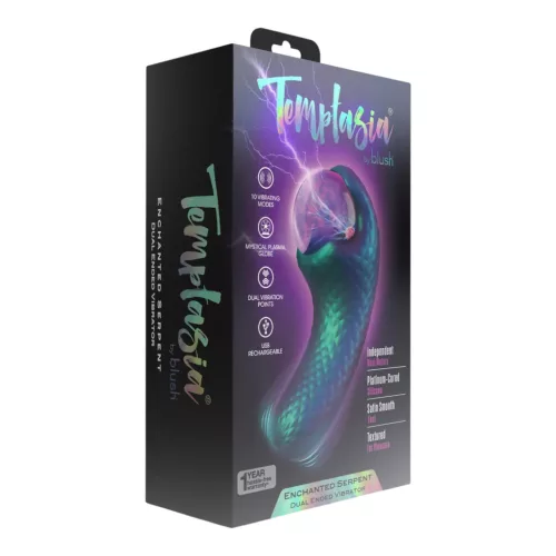 Temptasia Enchanted Serpent - mítikus csikló vibrátor (zöld)