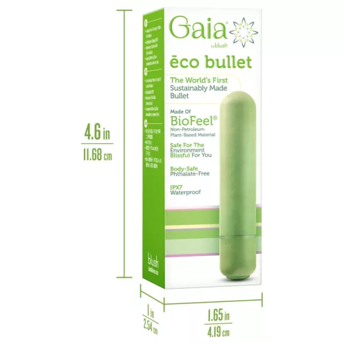 Gaia Eco M - környezetbarát rúdvibrátor (zöld) - közepes