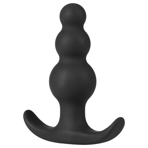 Anal Adventures Platinum - gyöngyös anál plug (fekete)