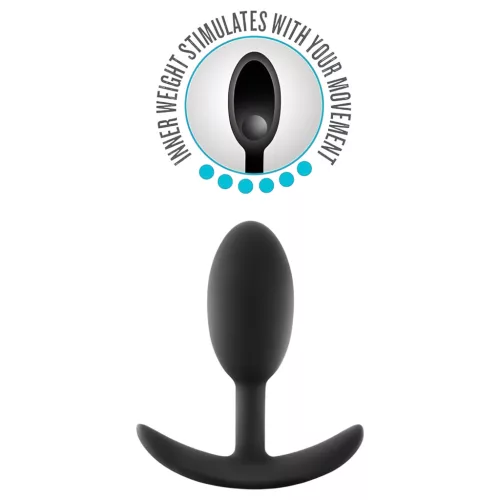 Anal Adventures Platinum M - anál plug - fekete (közepes)