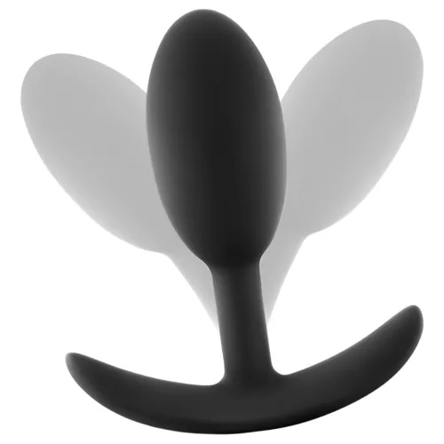 Anal Adventures Platinum M - anál plug - fekete (közepes)