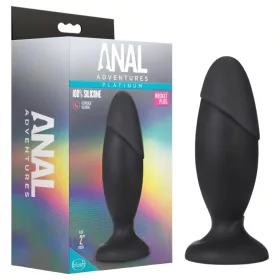 Anal Adventures Platinum Rocket - nagy anál plug (fekete)