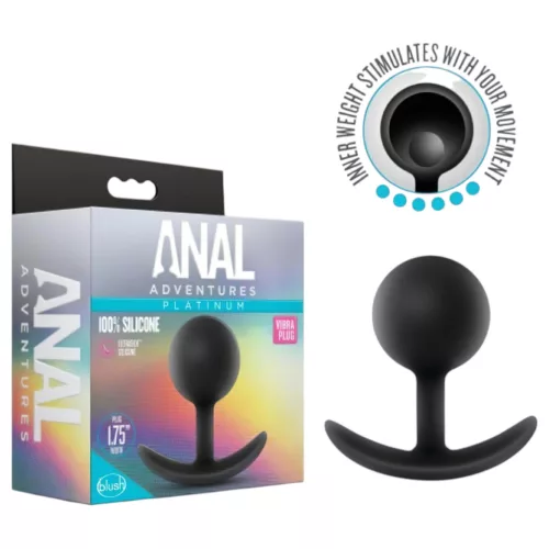 Anal Adventures Platinum - anál plug (fekete)