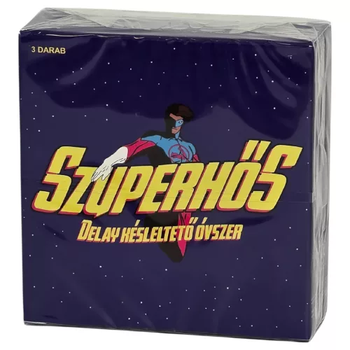 Szuperhős - késleltető hatású óvszer (3 db)
