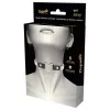 Coquette - strasszos choker szív medállal (fekete)