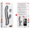Oninder Oslo - appos, forgó csiklókaros vibrátor (fekete)