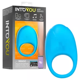INTOYOU Ringo - okos vibrációs péniszgyűrű appal (kék)