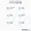 INTOYOU Ringo - okos vibrációs péniszgyűrű appal (kék)