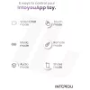 INTOYOU - App-vezérelt vibrációs pénisz- és heregyűrű, férfiaknak (kék)