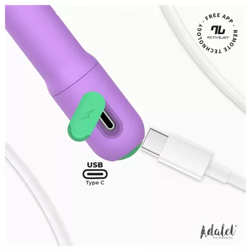 Adalet Gently - okos G-pont és prosztata vibrátor (lila)