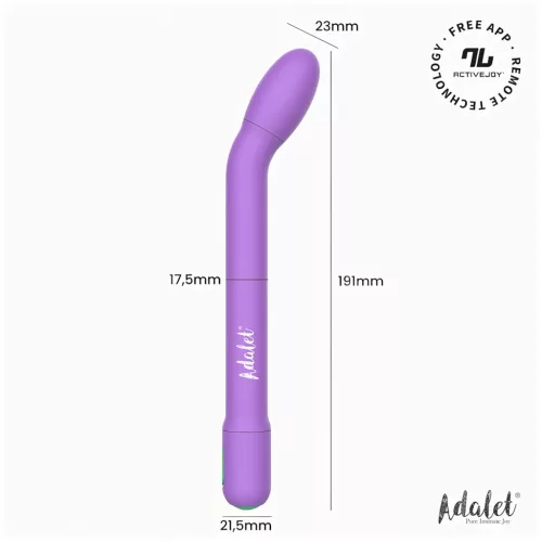Adalet Gently - okos G-pont és prosztata vibrátor (lila)