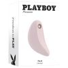 / Playboy Palm - akkus, vízálló 2in1 csikló vibrátor (pink)