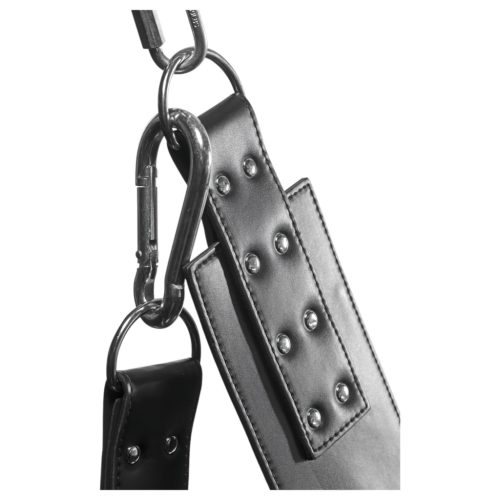 XR Brands - Sex sling állvánnyal (fekete)