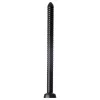 HOSED Ribbed Hose 19 - tapadókorongos anál dildó (fekete)