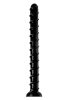 Hosed Swirl Tchick Anal Snake 18 - anál dildó (fekete)