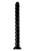 Hosed Swirl Tchick Anal Snake 18 - anál dildó (fekete)