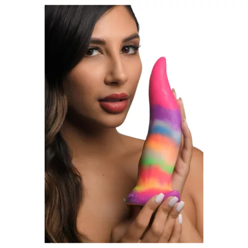 Creature Cocks Tongue - világító szilikon dildó - 21cm