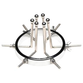 XR Brands Oculus - rozsdamentes acél tágító (ezüst)