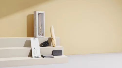 Zalo Eve - akkus, melegítő forgó vibrátor (fehér)