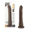 Dr. Skin 8,5 - tapadókorongos élethű dildó - barna (20,5cm)