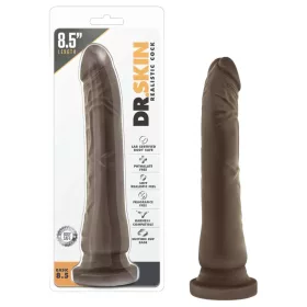   Dr. Skin 8,5 - tapadókorongos élethű dildó - barna (20,5cm)