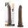 Dr. Skin 8,5 - tapadókorongos élethű dildó - barna (20,5cm)