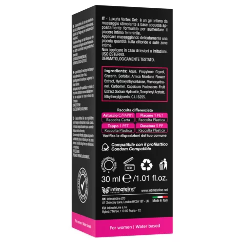 Intimateline Luxuria Vortex - melegítő izgató gél nőknek (30ml)