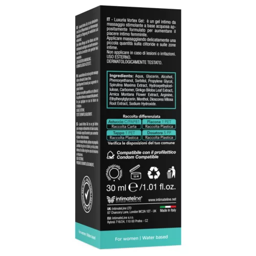 Intimateline Luxuria Vortex - hűsítő izgató gél nőknek (30ml)