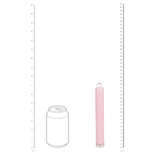 Loveline - egyenes üveg vibrátor (rózsaszín)