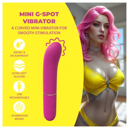 Loveline - mini G-pont vibrátor (rózsaszín)