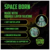 Ouch! Space Born - szilikon anál plug (zöld-fekete)