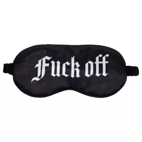 Ouch! Fuck Off - feliratos szatén BDSM szemmaszk (fekete)