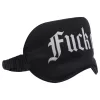 Ouch! Fuck Off - feliratos szatén BDSM szemmaszk (fekete)
