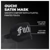 Ouch! Fuck Off - feliratos szatén BDSM szemmaszk (fekete)