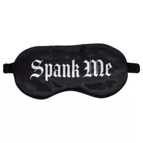   Ouch! - "Spank Me" feliratos szatén szemmaszk (fekete)