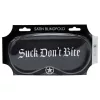 Ouch! Suck Don't Bite - feliratos szatén BDSM szemmaszk (fekete)