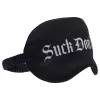 Ouch! Suck Don't Bite - feliratos szatén BDSM szemmaszk (fekete)