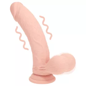   RealRock - dupla sűrűségű élethű vibrátor (testszínű) - 15 cm