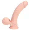 RealRock - dupla sűrűségű élethű vibrátor (testszínű) - 18 cm