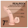RealRock - dupla sűrűségű élethű vibrátor (testszínű) - 18 cm