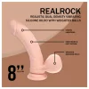 RealRock - dupla sűrűségű élethű vibrátor (testszínű) - 20 cm