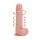 REALROCK - forgó vibrátor - natúr (20,5cm)