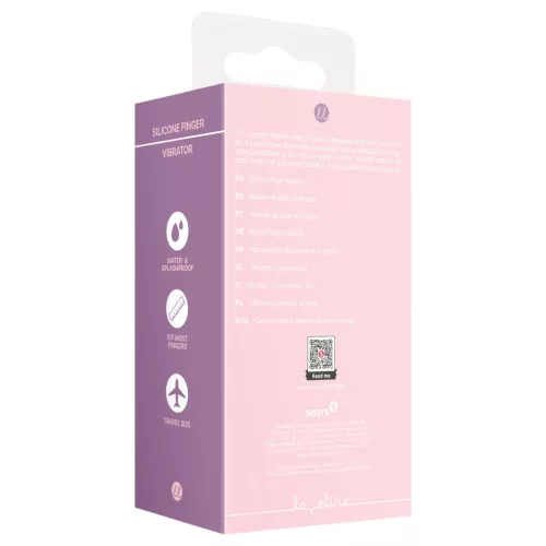 Loveline - bordázott ujjvibrátor (pink)