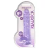 RealRock - átlátszó élethű dildó - lila (22cm)