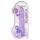 RealRock - átlátszó élethű dildó - lila (22cm)