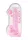 RealRock - átlátszó élethű dildó - pink (22cm)