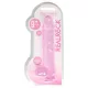 RealRock - átlátszó élethű dildó - pink (22cm)