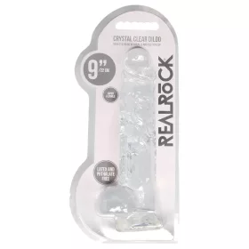 RealRock - átlátszó élethű dildó - átlátszó (22cm)